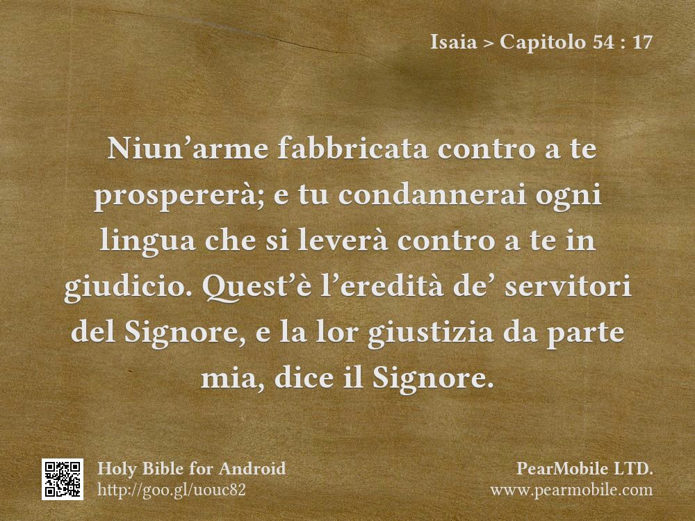 Isaia, Capitolo 54:17